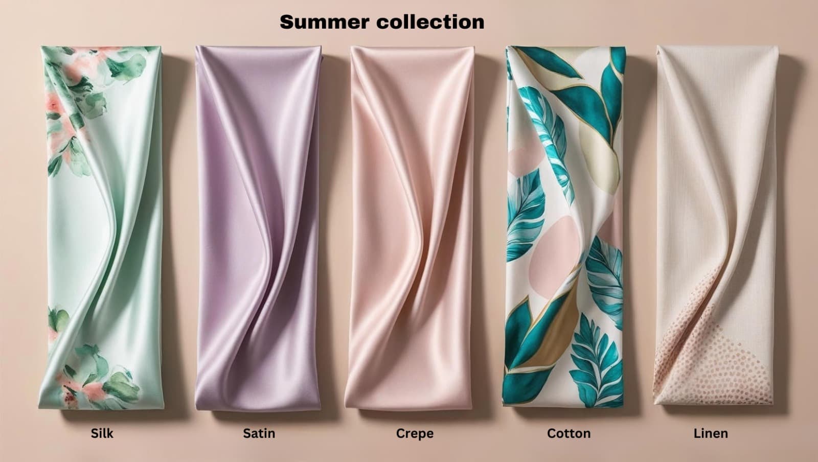 A plush, woven fabric with a dense pile, velvet is celebrated for its smooth touch and rich appearance.