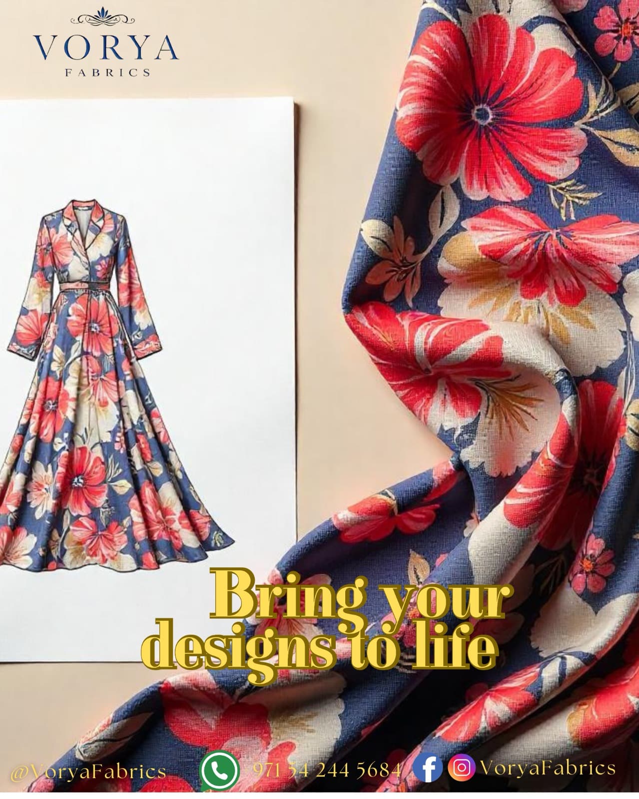 A plush, woven fabric with a dense pile, velvet is celebrated for its smooth touch and rich appearance.